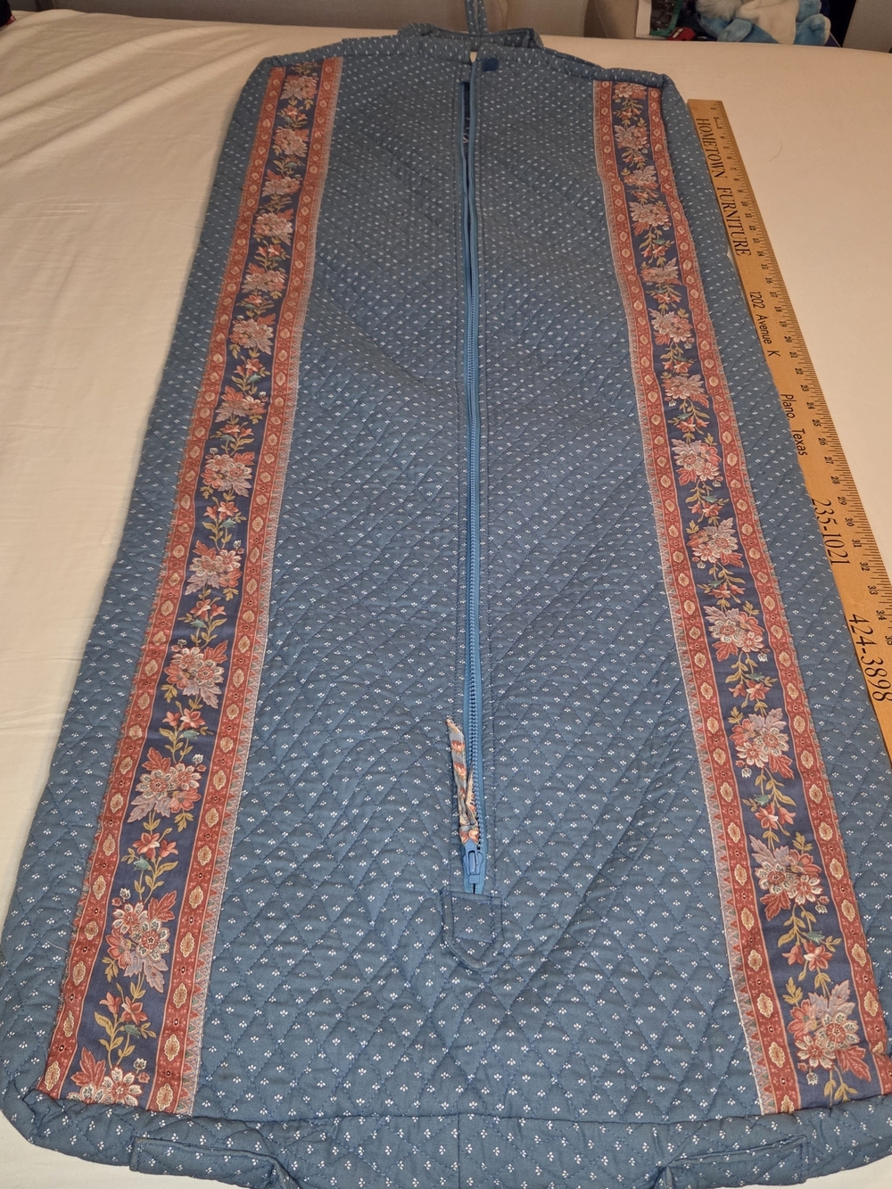 Vera Bradley Vintage Hanging Garment Bag Floral Quilted